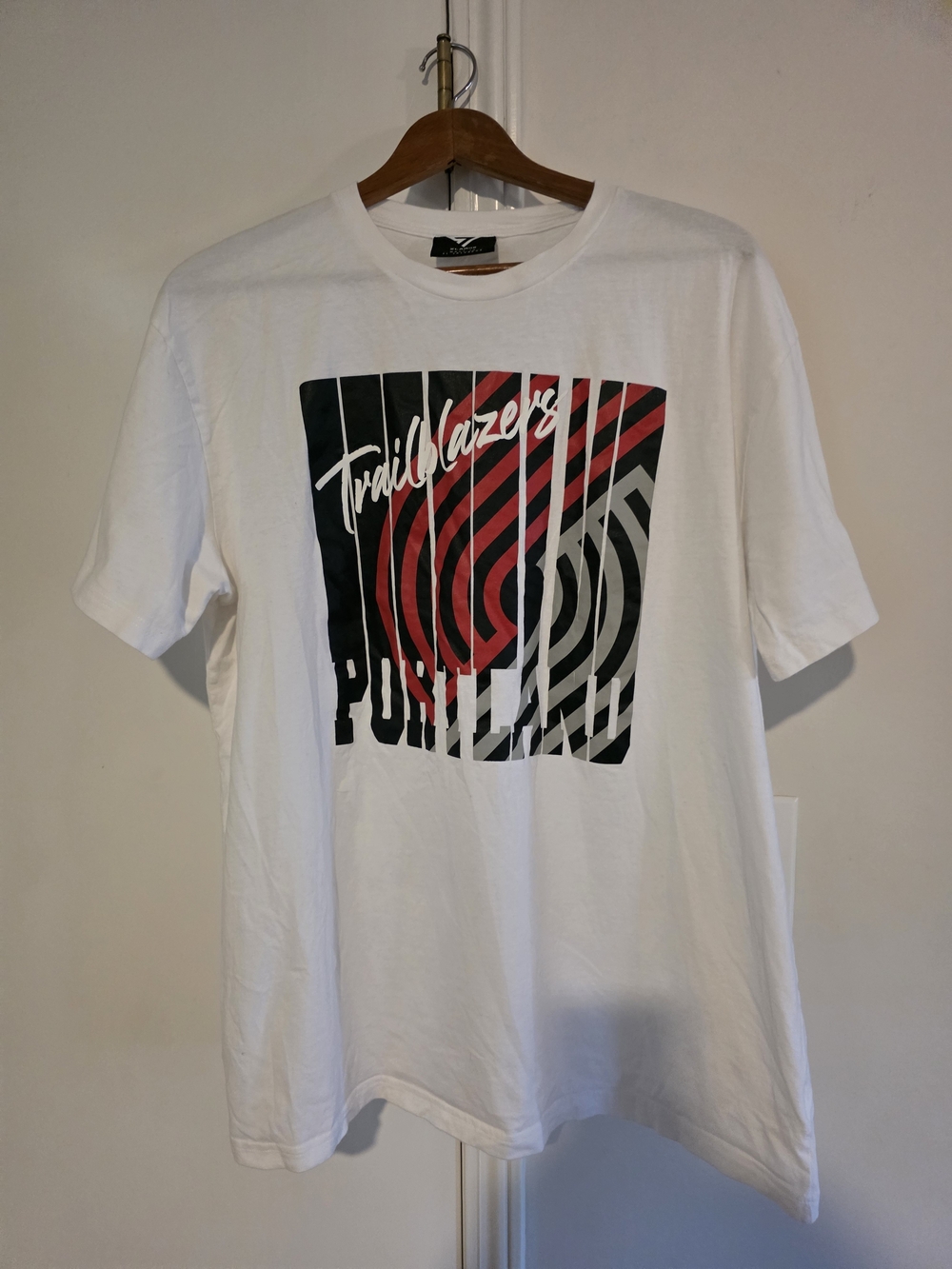 Portland Trail Blazers White Short Sleeve Graphic Tee